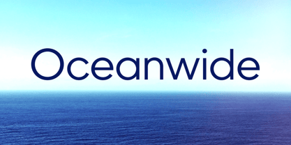 Oceanwide Pro Font Poster 2